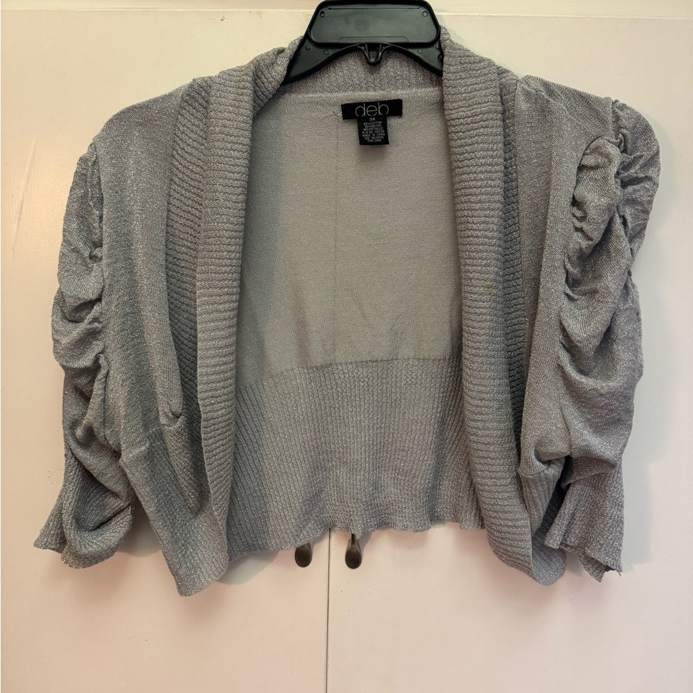 Deb Women's Silver Shrug Sweater